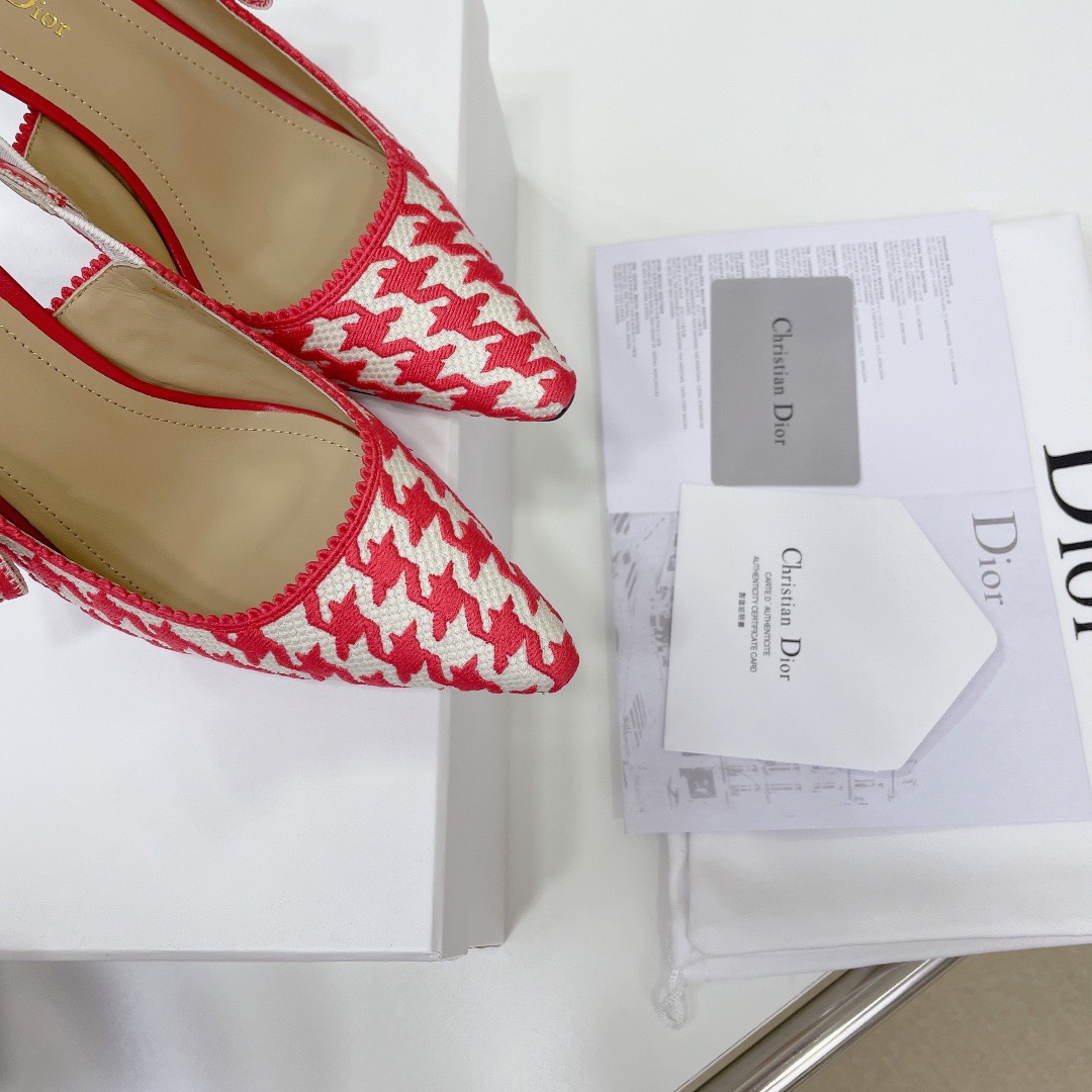 DIOR webbed sling-back sandals