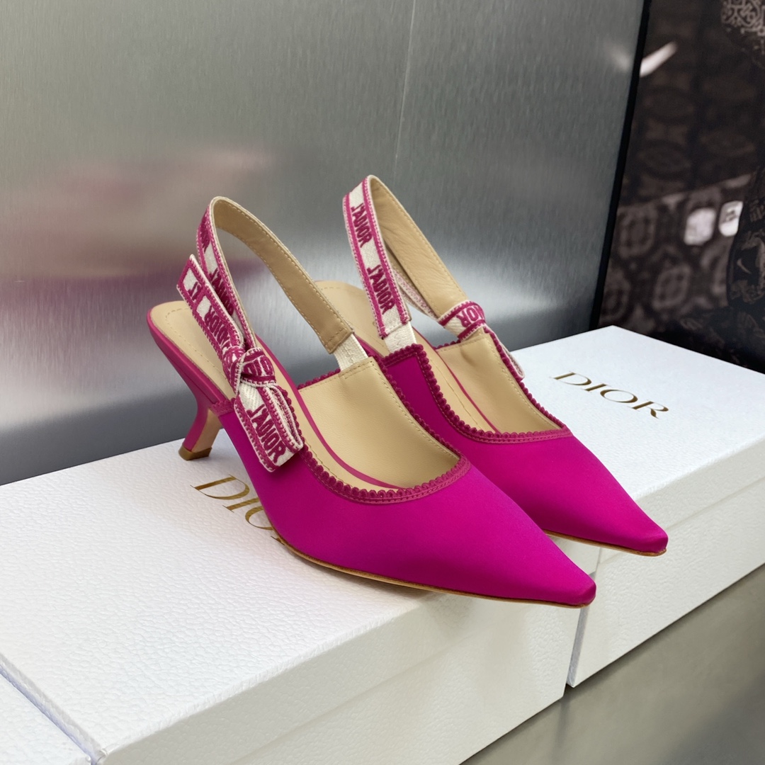 DIOR webbed sling-back sandals