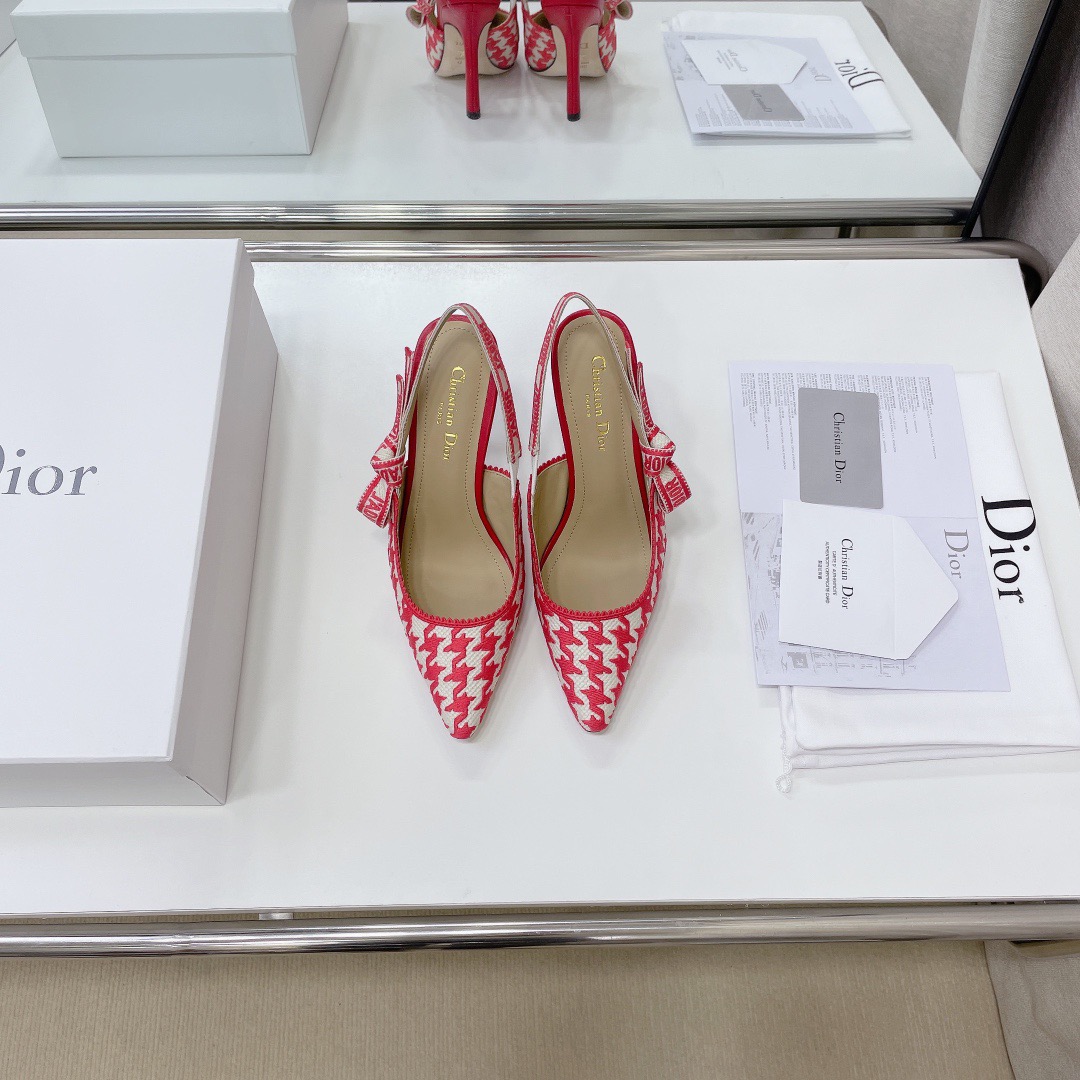 DIOR webbed sling-back sandals