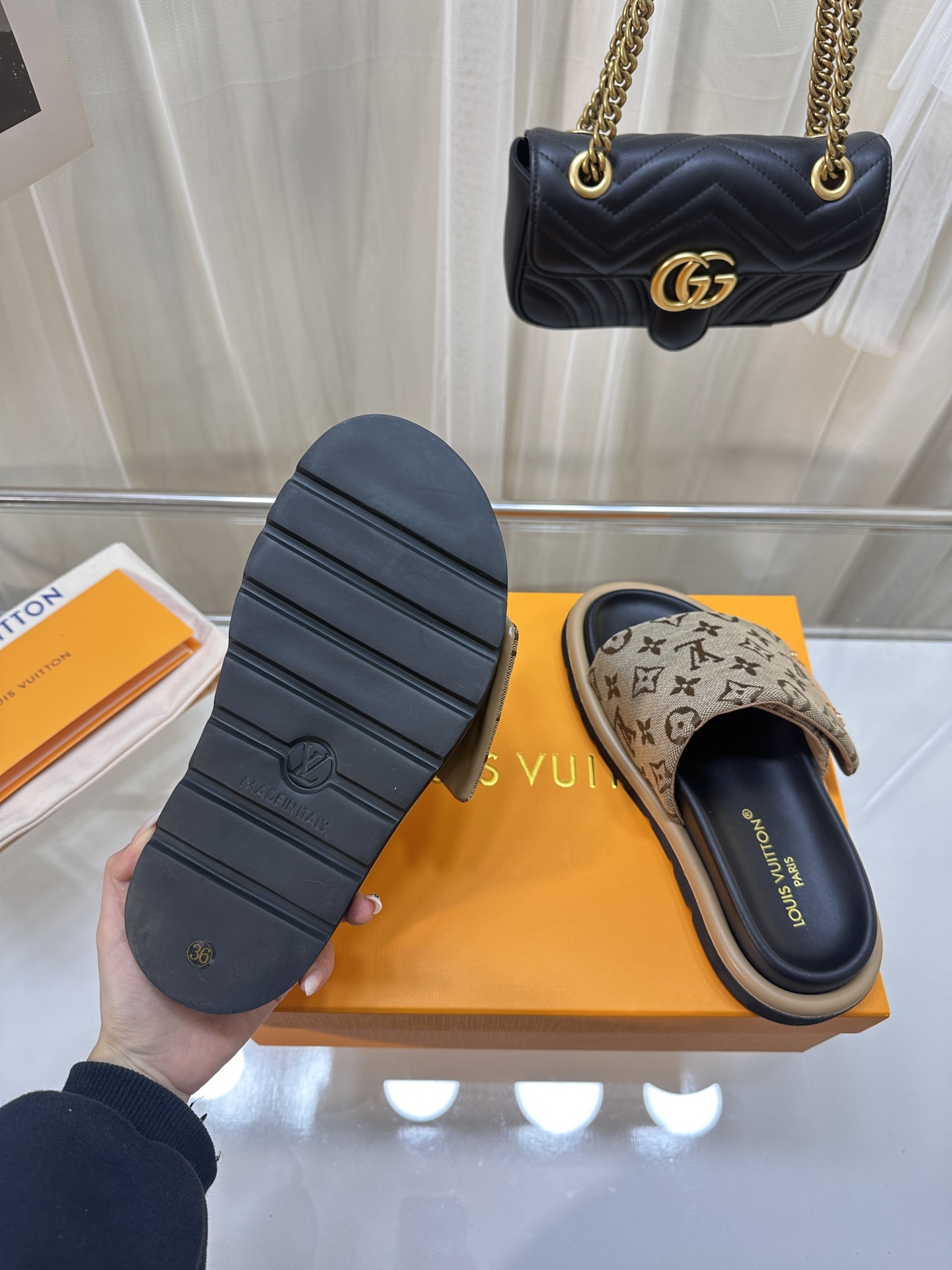 LOUIS VUITTON SLIDES
