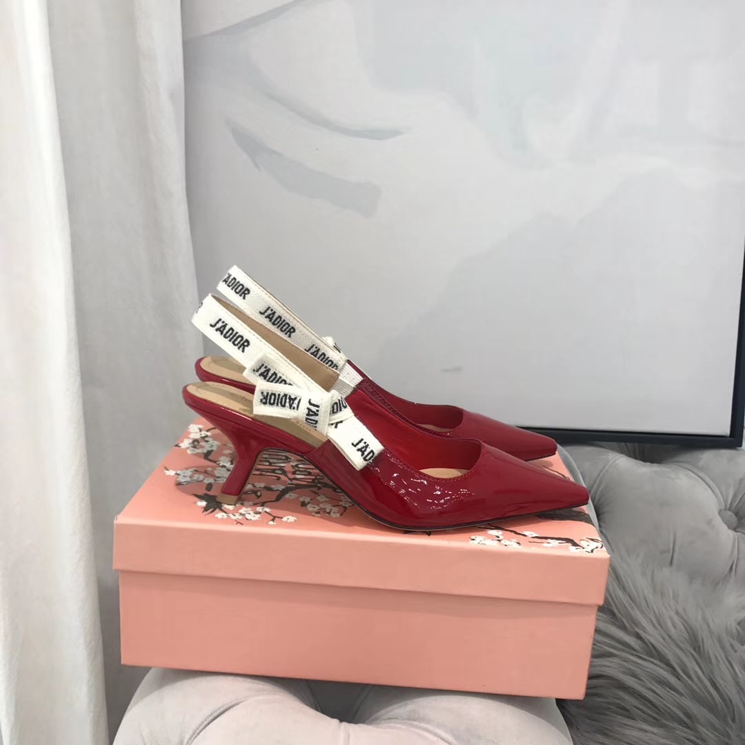 DIOR webbed sling-back sandals