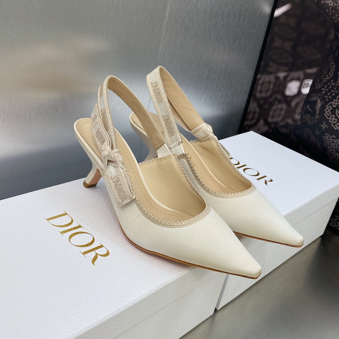 DIOR webbed sling-back sandals