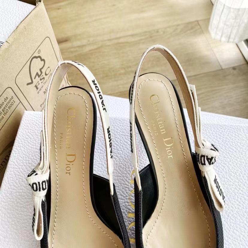 DIOR webbed sling-back sandals