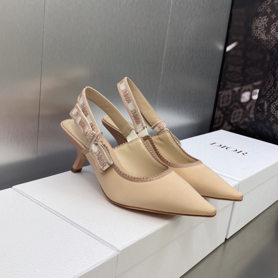 DIOR webbed sling-back sandals