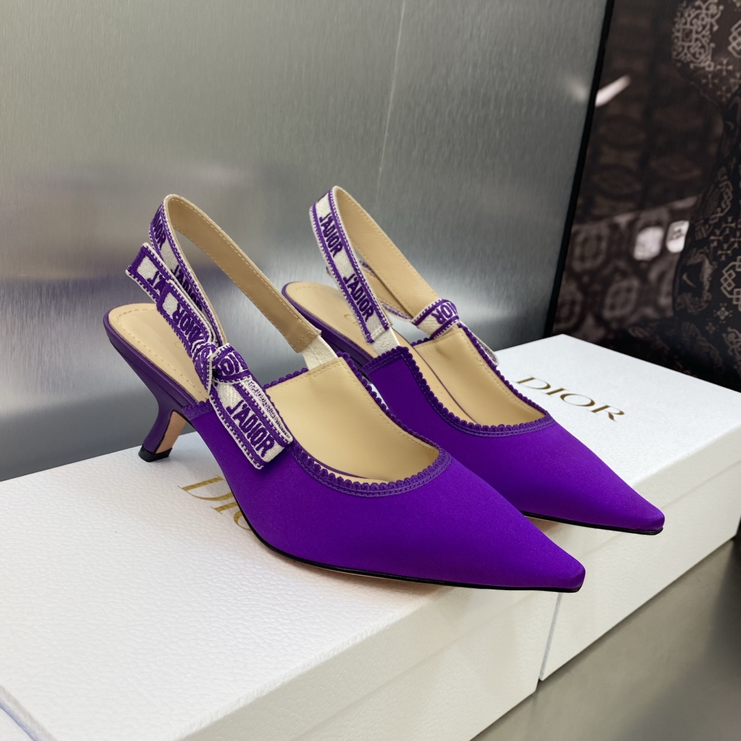 DIOR webbed sling-back sandals