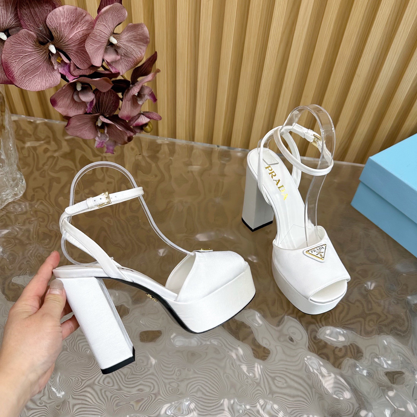 PRADA Platform Heels