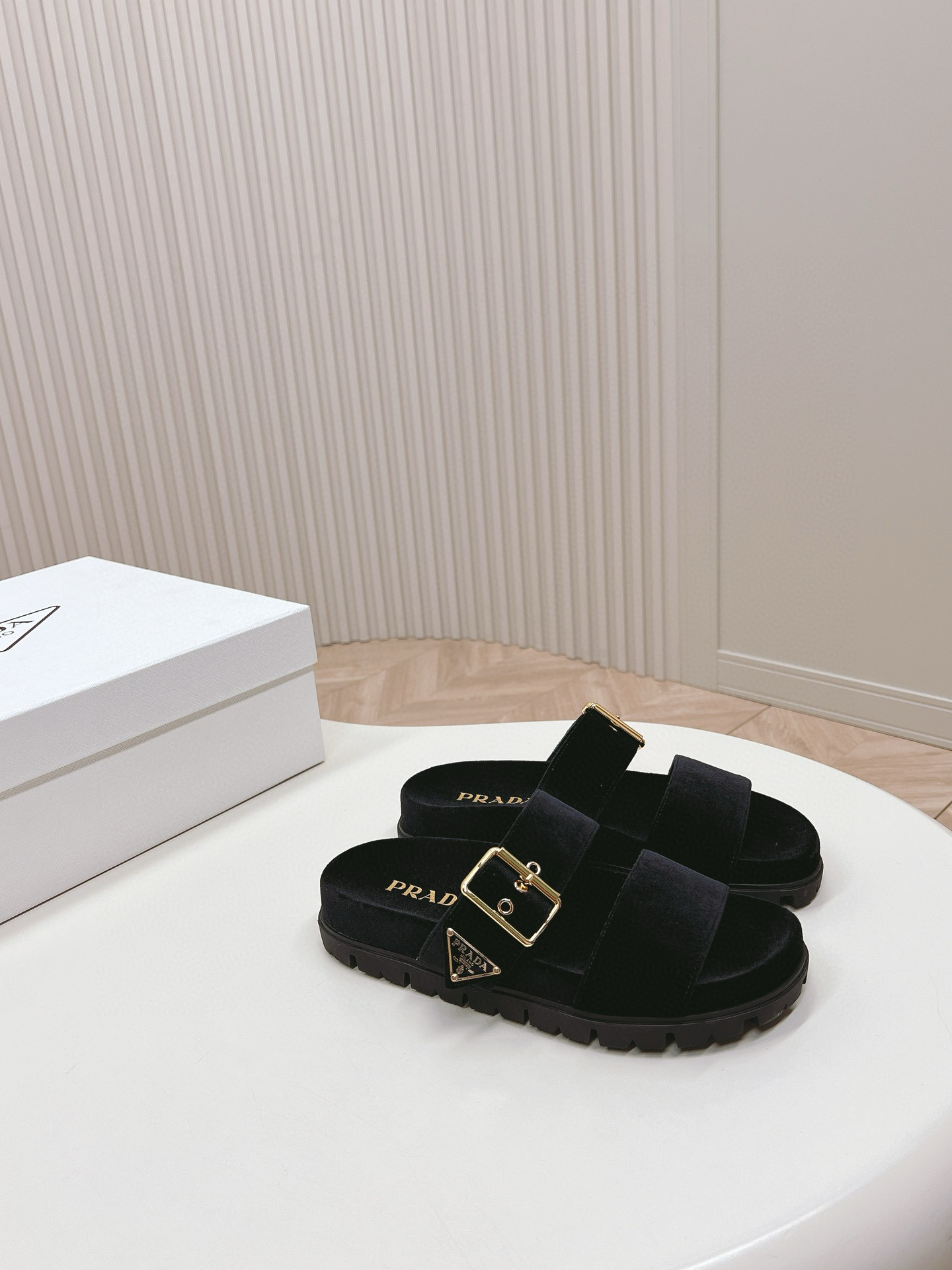 PRADA Silk Velvet Slippers