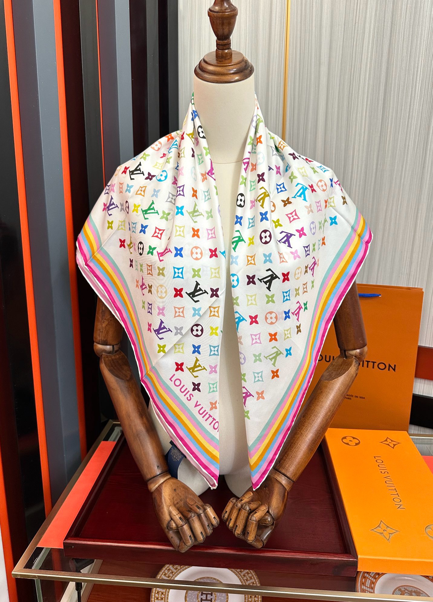 LV & TM Silk scarf