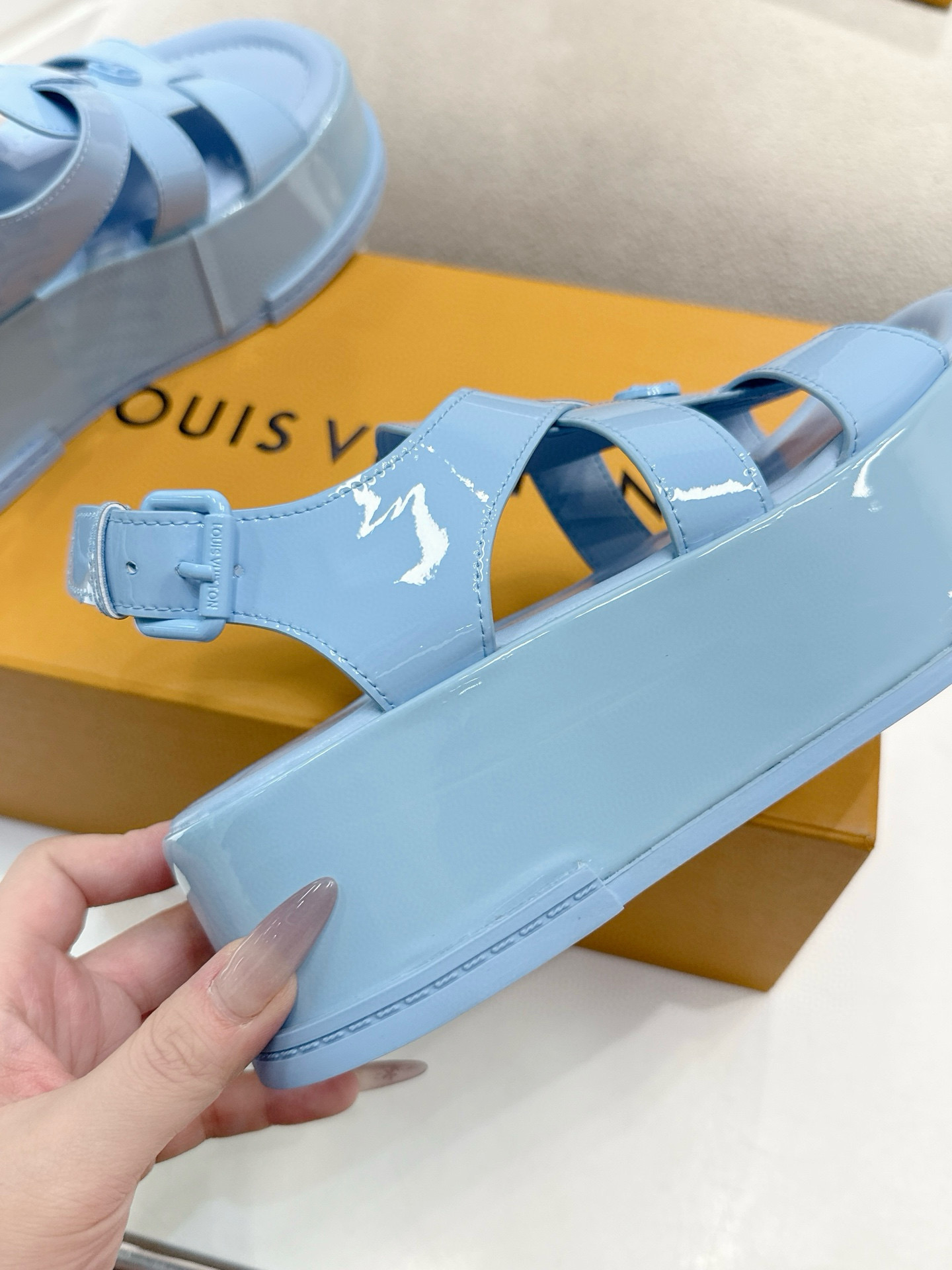 LV MAYA FLATFORM Sandals