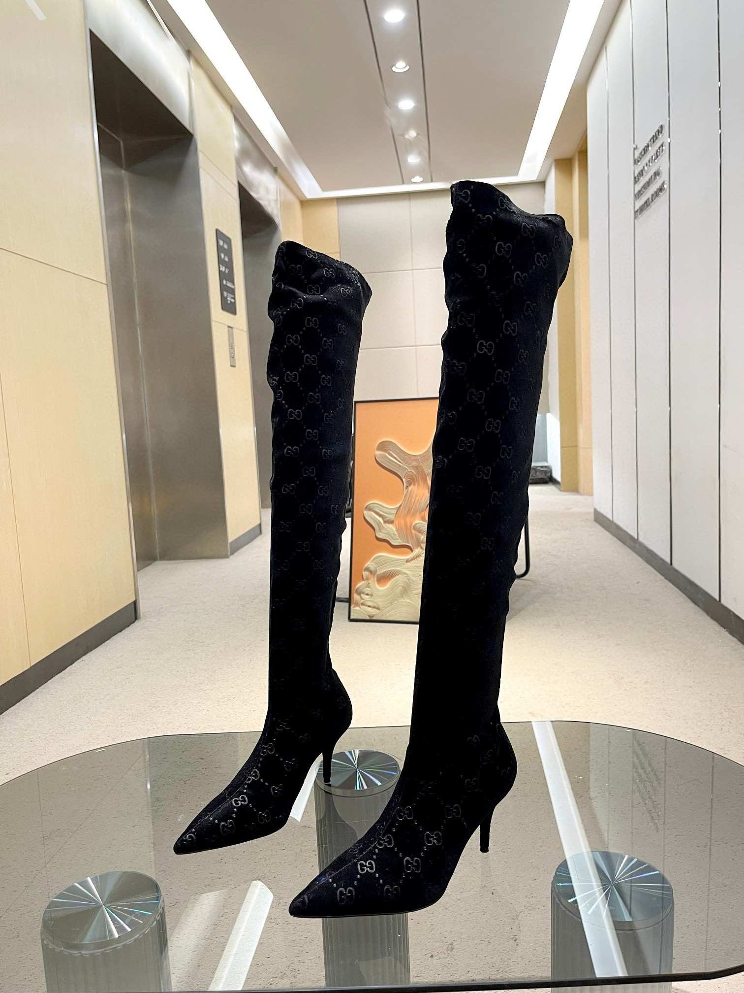 Gucci stretch boots 22 inches
