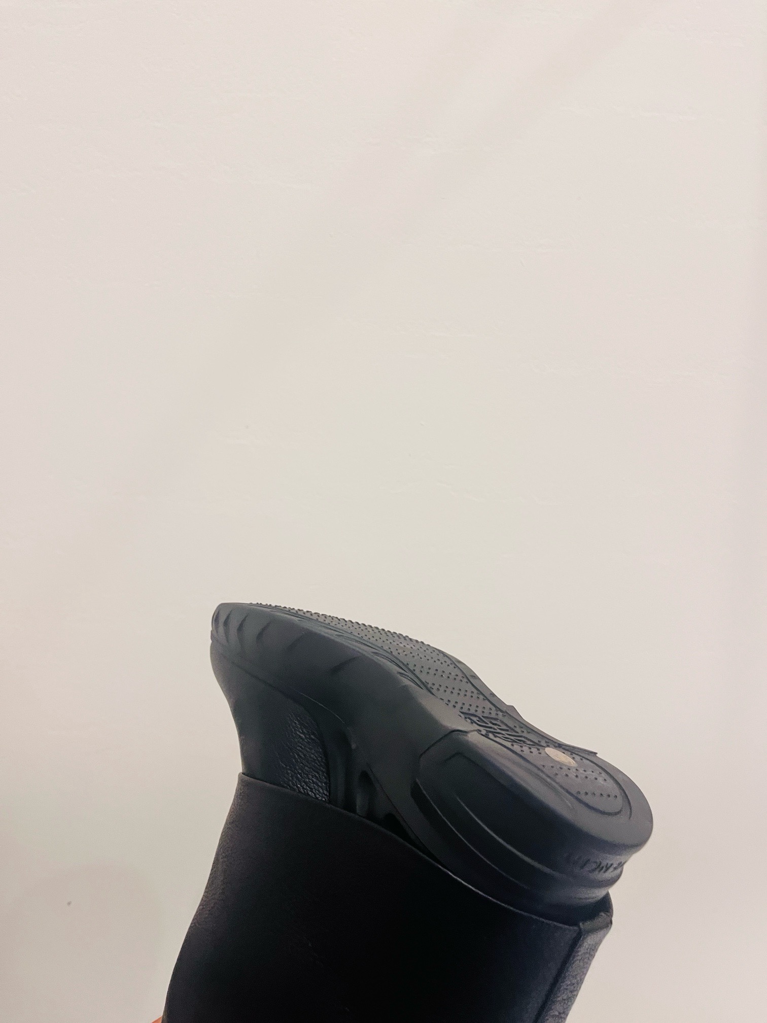 Givenchy Shark Lock Biker Leather Knee-high boots