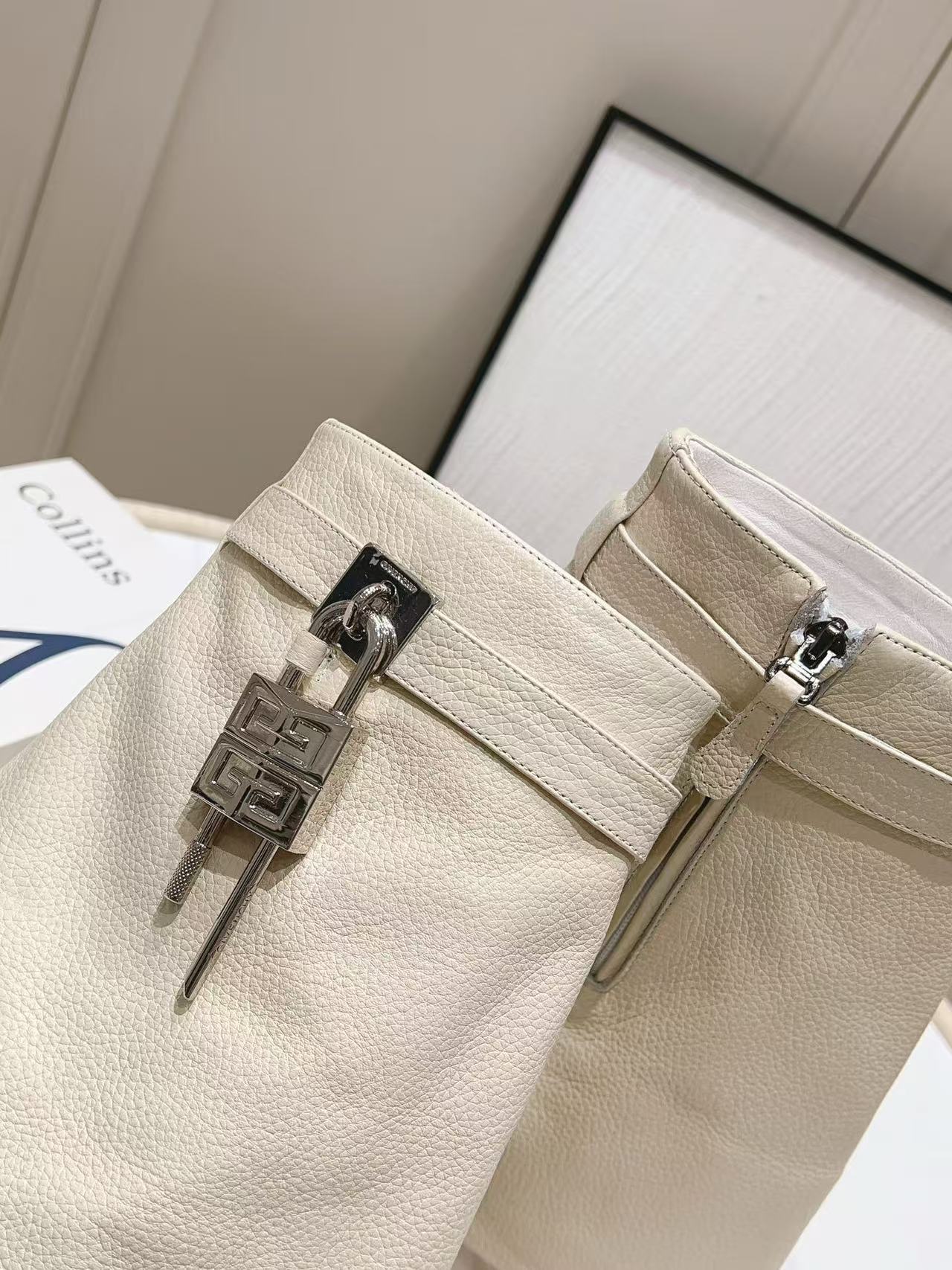 GIVENCHY Shark Lock Biker ankle boots